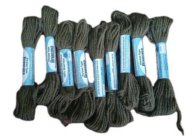 Vintage Brunswick Yarn Color 26503 Brown Lot Of 9 Skeins