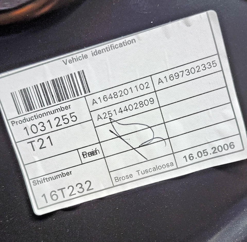 Regulador ventana trasera izquierda mercedes-benz r350 r320 r500 2006-2011 a1648201102 Foto 3 de 4