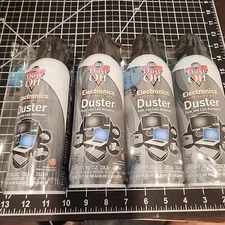 Falcon Dust Off Electronic Compressed Canned Air Gas Duster 10oz (4 Pack )