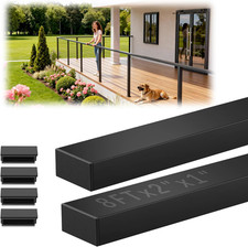 8Ftx2Inx1In Black Cable Railing Handrail 2 Pa...