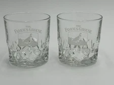 2 - The Famous Grouse Finest Scotch Whisky Tumbler Low Ball Glasses B1