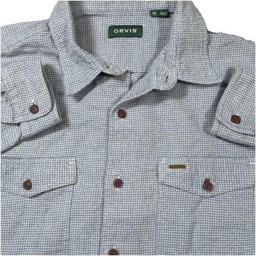 Orvis Fairbanks Check Flannel Shirt - XL Hunting Walking Country Carpenter