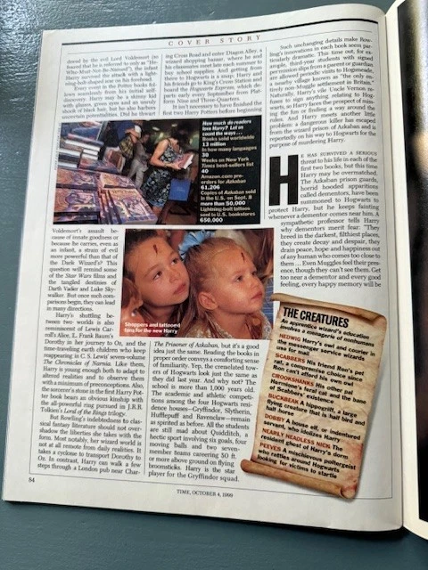 Time Magazine - Harry Potter The Magic of 4 October 1999 J.K. Rowling RARE - Image 3 of 4