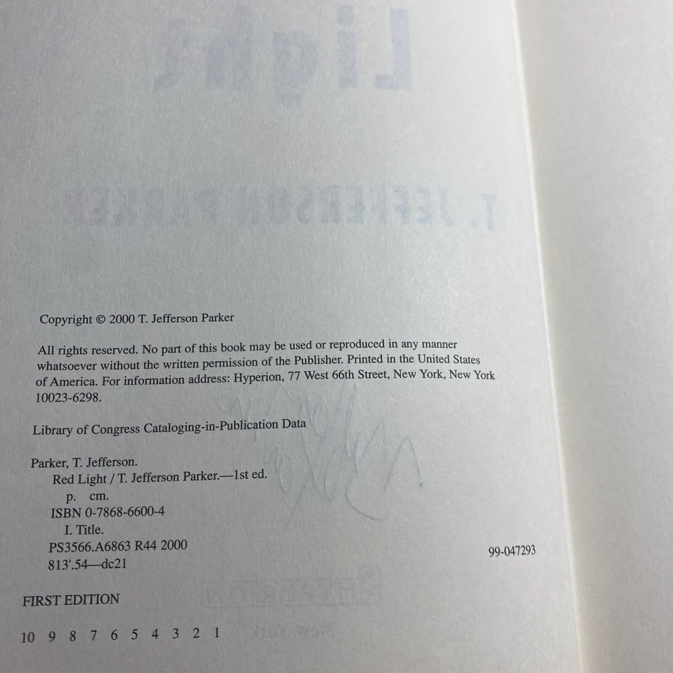 T. Jefferson Parker - Lot of 8 SIGNED Hardcover Novels / SRO Foto 4 de 4