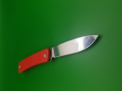 USED Supreme Boker Glow-In-The-Dark Keychain Knife - Red! Plain