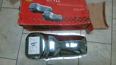 RPC R9397 Chrome Plated Steel Stock Oil Pan Oldsmobile 330-455