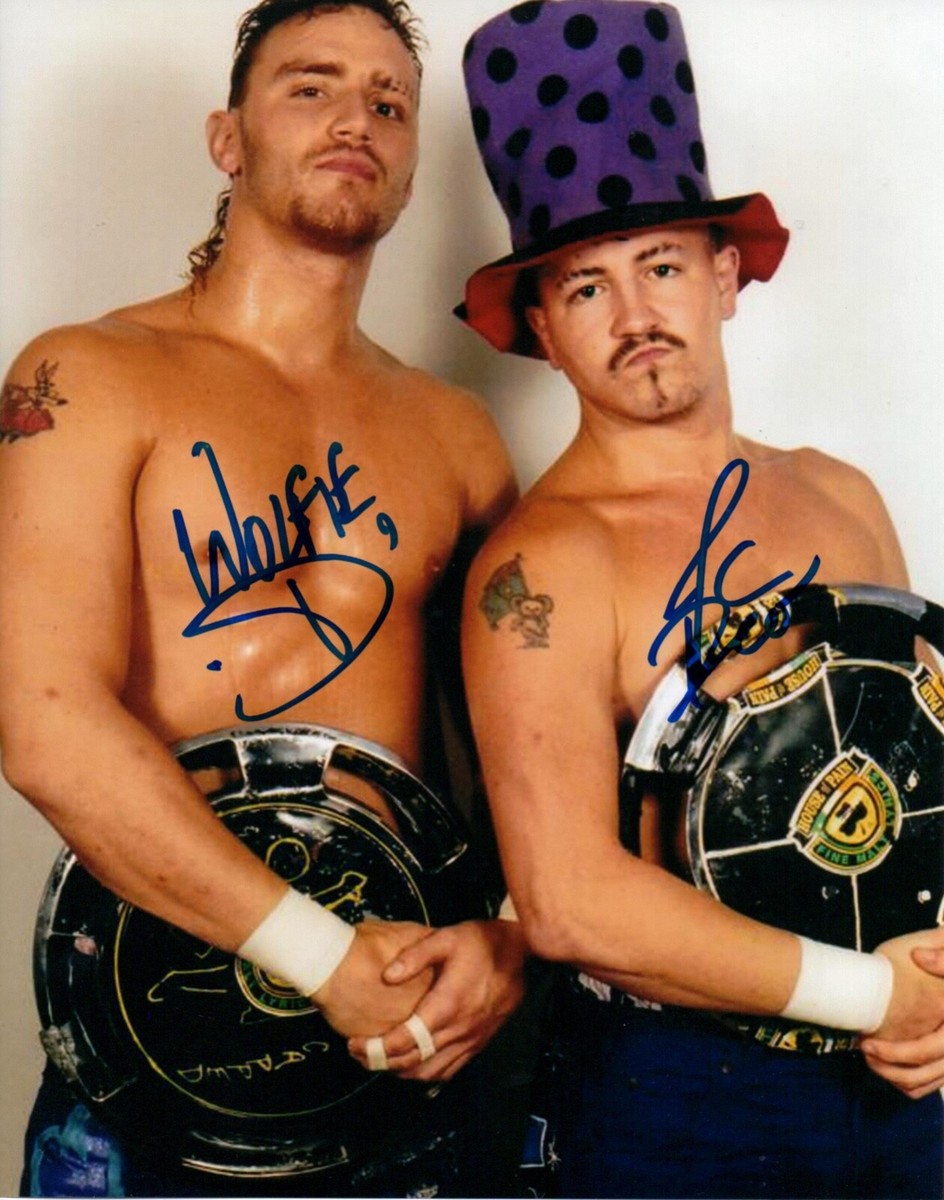 PG-13 Wolfie D JC Ice Signed WWF 8x10 Wrestling Photo Wrestler WWE