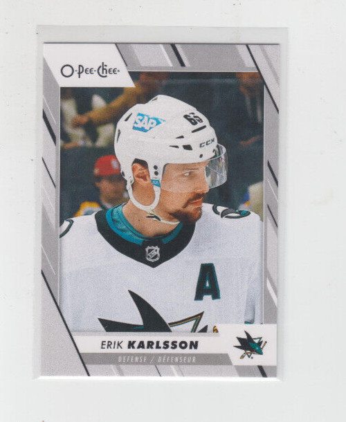 Erik Karlsson #134 Hockey Cards 2023 O-Pee-Chee Portrait Photo trading card — raw and PSA graded price guide