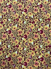 Tula Pink OOP The Birds The Bees Little Bits Gold Red Cotton Quilting FQ