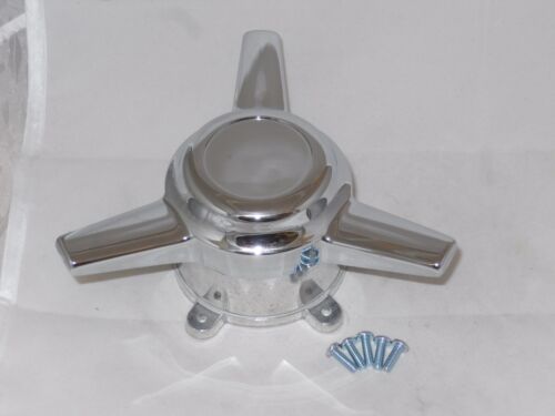 4 - ARE OLD TORQ D U.S. MAG 2-1/8" SPACING SPINNER TRIBAR WHEEL RIM CENTER CAPS - Picture 4 of 4