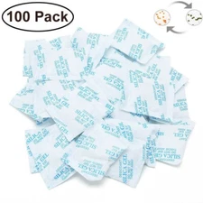 100 Packs 3 g Grams Silica Gel Desiccant Packets Moisture Absorber Drying Bag