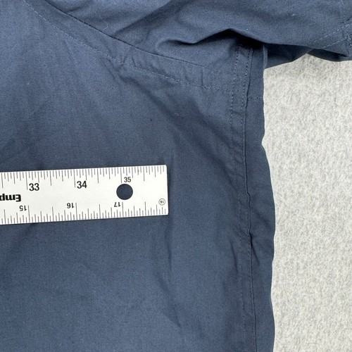 Harbor Bay HB Shirt Men's 7XL Solid Navy Blue Short Sleeve Casual Button Down - Picture 9 of 10