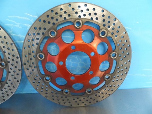 SUZUKI BANDIT GSF 400 V FRONT DISCS AND BOLTS ANODISED RED (1310) - Picture 5 of 5