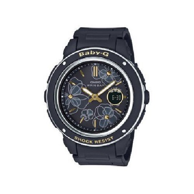 Baby-g BGA-150FL-1AJF Elegant Flowers Floral Dial Series Black 