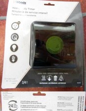 NEW WOODS MODEL 50012 HEAVY DUTY OUTDOOR TIMER -- 24 program repeat settings