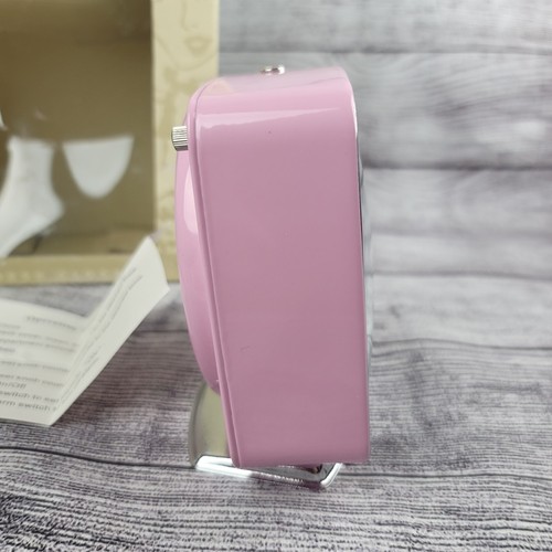 Vintage Retro Fossil Rock Quartz Clock Battery Operated Pink "Truckstop Romance" - Picture 4 of 9
