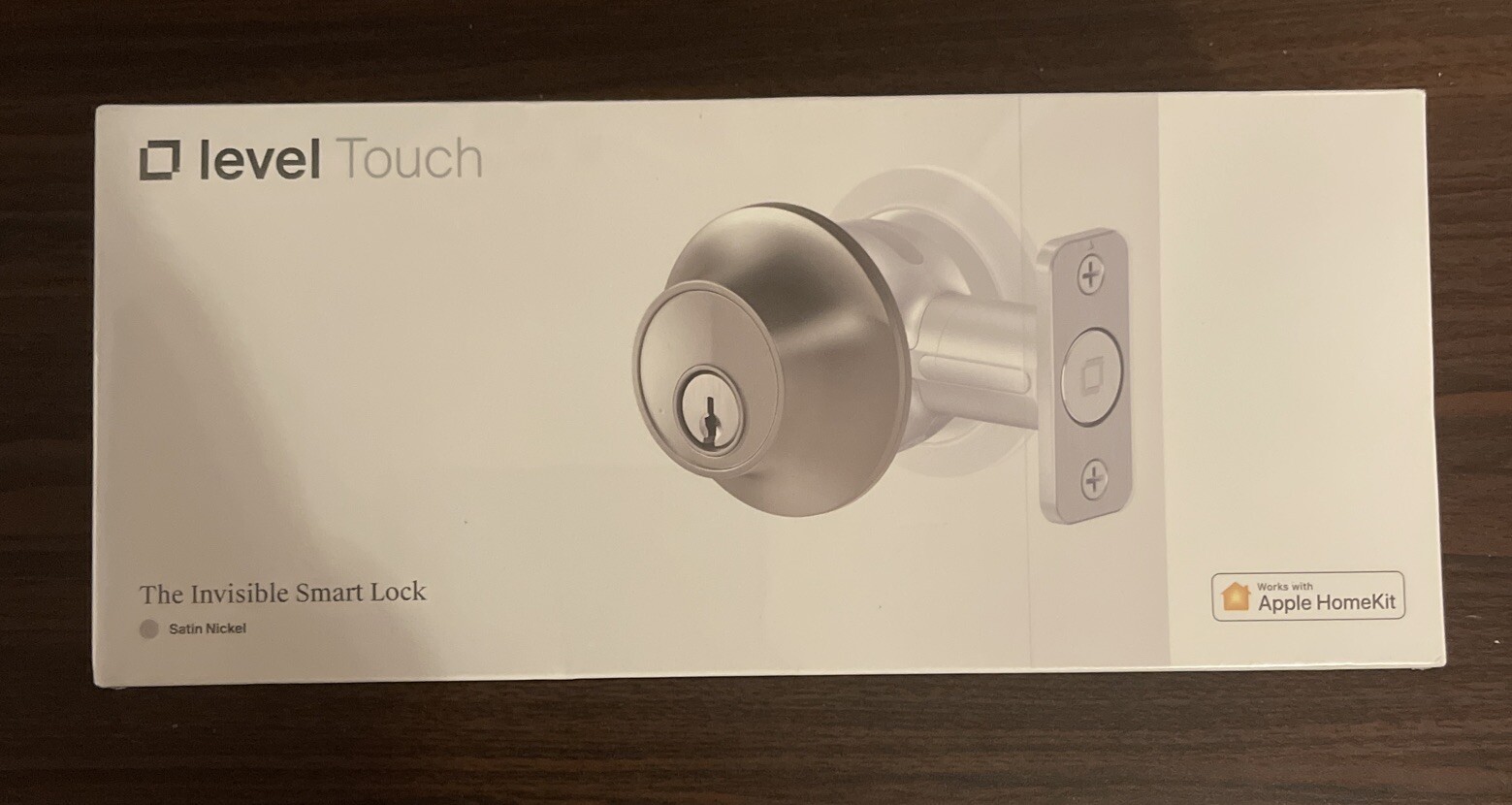 Level Touch The Invisible Smart Lock Satin Nickel Alexa, Ring, Apple HomeKit NEW