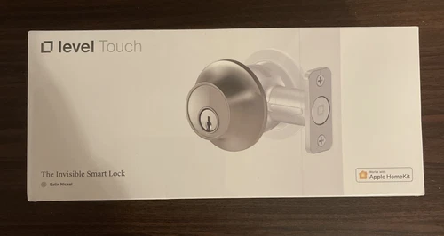 Level Touch The Invisible Smart Lock Satin Nickel Alexa, Ring, Apple HomeKit NEW