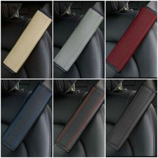 1x Leather Car Seat Belt Cover Strap Pad Shoulder Comfort Cushion Harness Pad 1x Leather Car Seat Belt Cover Strap Pad Shoulder Comfort Cushion Harness Pad