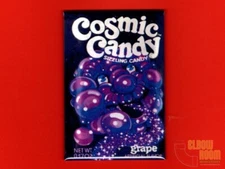 Cosmic Candy Grape candy package art 2x3" fridge/locker magnet vintage