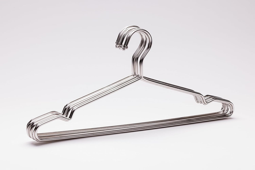 Heavy Duty Silver Metal Hangers 10 pcs New - Picture 8 of 12