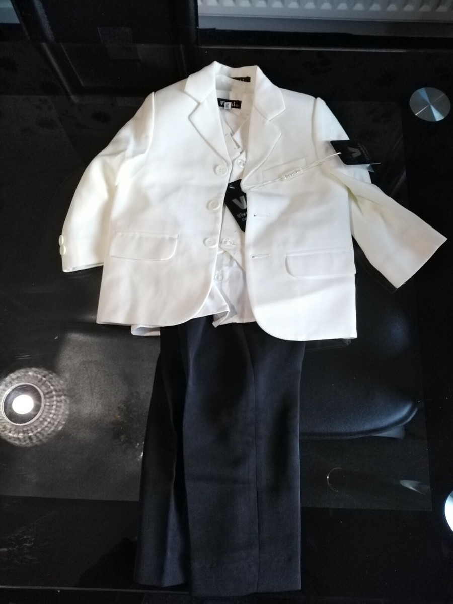 Vivaki Childs Piece Formal Suit Wedding 9/12 Months UK