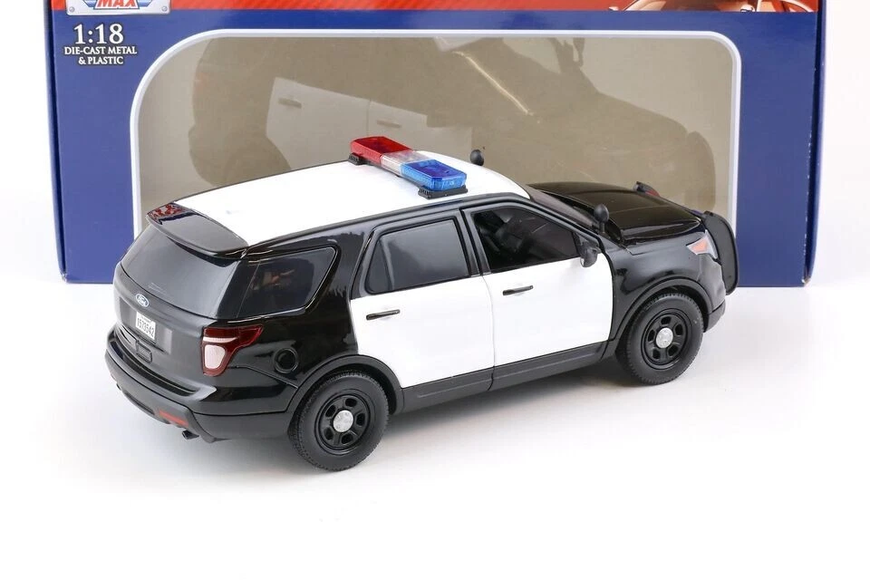 MOTORMAX 1:18 2015 FORD POLICE UTILITY SOUND & LIGHT 73996 - Image 4 of 4