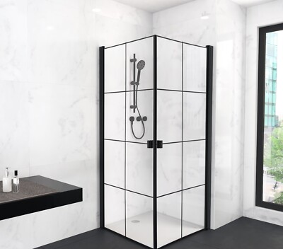 Dusche Duschkabine Eckdusche Glasdusche  90 x 90 x 200 cm