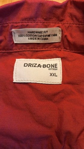 DRIZ-A-BONE XXL BUTTON UP CASUAL SHIRTMENS - Picture 3 of 9