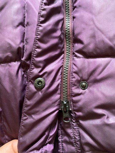 Eddie Bauer Women Down Long Sleeve Puffer Hooded Jacket Purple Size XS - Picture 4 of 17