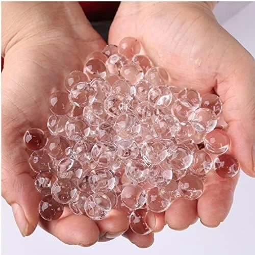 50000 Clear Water Gel Jelly Beads Vase Fillers for Floating Pearls, Floating - Picture 2 of 9