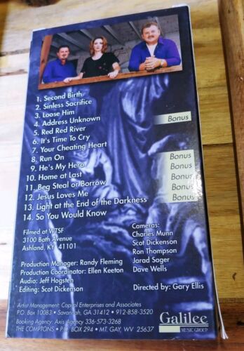 VHS Rare - The Comptons - Loose Him - Southern Gospel - Galilee Music Group Tape - Picture 3 of 8