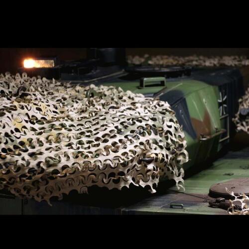 1/16 Nylon RC Snowfield Military Tank German Russian T90 Tiger Camouflage Net A - Picture 4 of 4