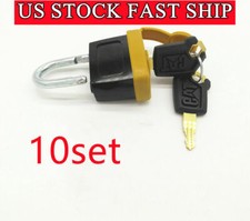 10set 246-2641 Padlock 20 Key 5P8500 For Caterpillar CAT Excavator Fuel Cap