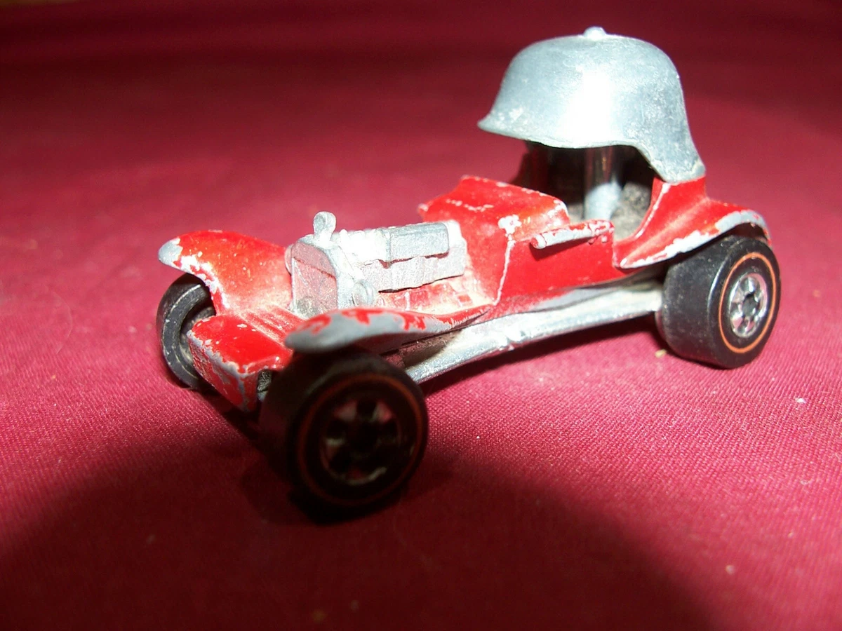 1969 Hot Wheels Red Baron Toy Car Red Line Old Vintage Diecast