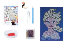 KIDS SEQUIN ART GIFT SET FROZEN 2 Craft Activity Kit Christmas Box PM290874 UK