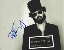 DAVE STEWART - EURYTHMICS GUITARIST - SIGNED AUTHENTIC 8x10 PHOTO H w/COA PROOF
