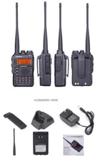 JIANPAI UV-8DR Walkie Talkie 5W 128CH FM Dual Band VHF/UHF Two Way Ham Radios