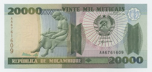 Mozambique 20000 Meticais 16-6-1999 Pick 140 UNC Uncirculated Banknote - 第 1/2 張圖片