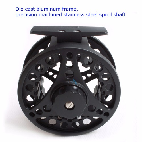 Maxcatch 1/2/3/4/5/6/7/8WT Fly Reel Black/Sliver Aluminium Fly Fishing Reel - Picture 2 of 11