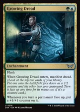 MTG DSK: Growing Dread (Enchantment) Regular Uncommon 216 Duskmourn