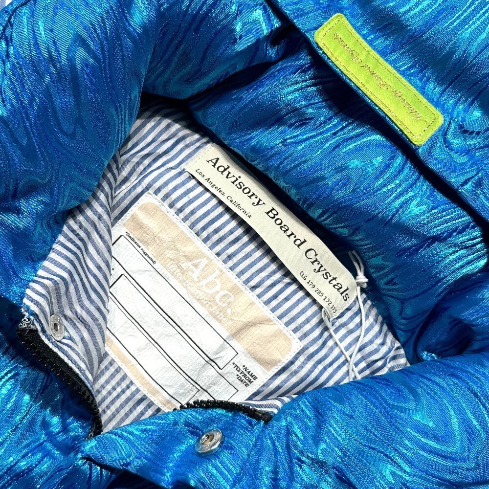 Advisory Board Crystals Moire Puffer Coat Blue (2023) Size XXL | eBay