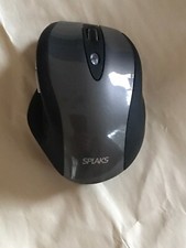 Splaks 2.4Ghz Wireless Optical Mouse, 4 Buttons, Adjustable DPI Level Black