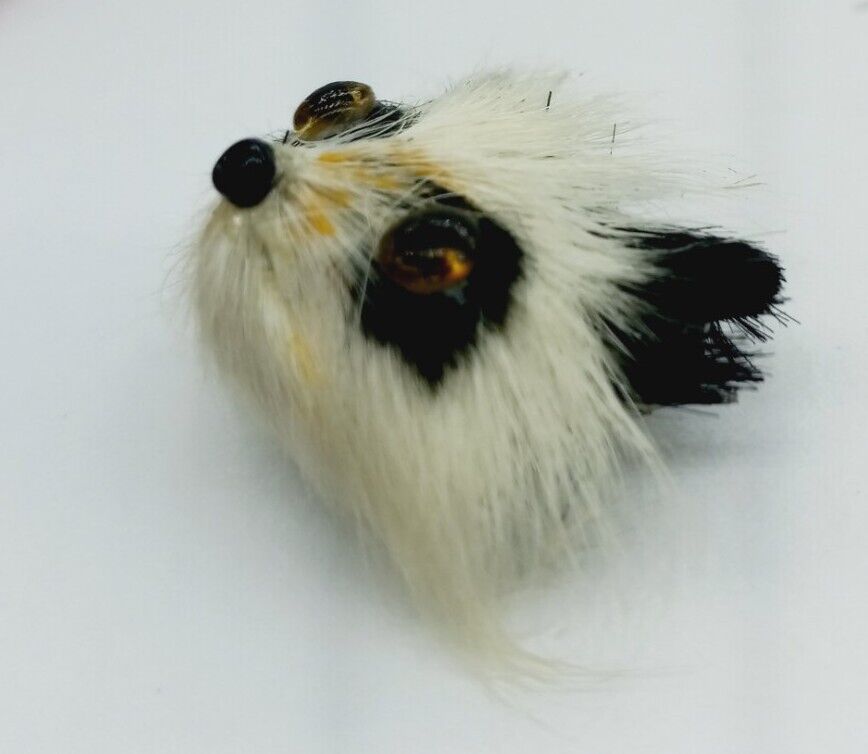 Vintage .75" Real Fur Animal Face Brooch Cute Rac… - image 6