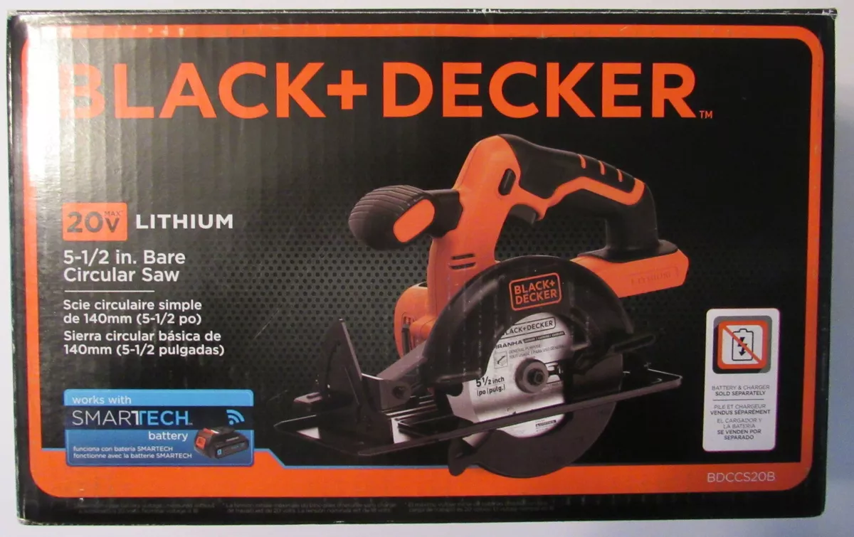 BLACK+DECKER 20-volt Max 5-1/2-in Cordless Circular Saw (Bare Tool) in the Circular  Saws department at