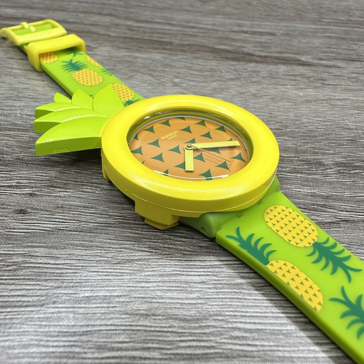 Pineapple Swatch Watch Swatch Girls Fabric Strap Watch - Flik Flak Nananas Quartz  main image 2
