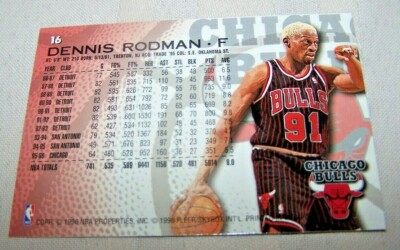Dennis Rodman 1996-97- fleer basketball card #16 | eBay