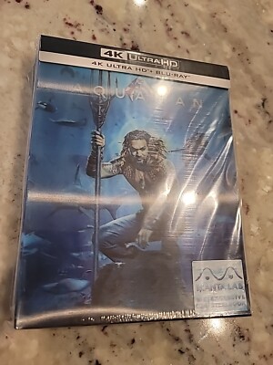 AQUAMAN Steelbook MANTA LAB 4K UHD Blu-ray Lenticular Full Slip