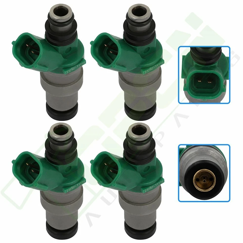 4 inyectores de combustible para Toyota Paseo Tercel 1,5 L I4 1998 1997 1996 1995 Foto 3 de 4