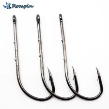 50pcs Fishing Hook 1/0# Fish Hook High Carbon Steel Hooks